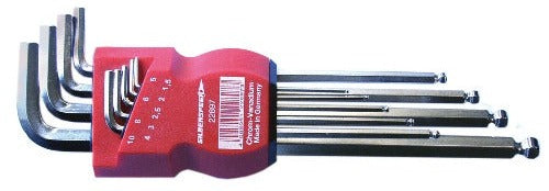 SILBERSPEER Inbussatz mit Kugelkopf, lang 1.5-10 mm, 9tlg. Innensechskant Silberspeer   