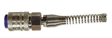 SILBERSPEER Druckluft Universal-Kupplung Druckluft Universalkupplung Silberspeer 6x8 mm Schlauchanschluss mit Knickschlauch  